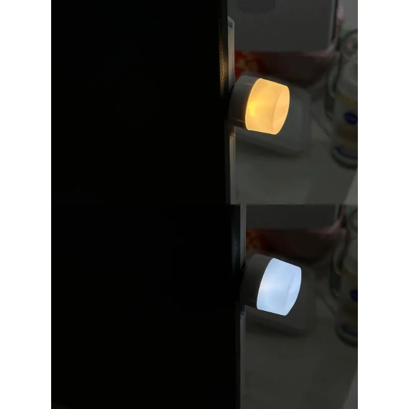 USB LED Night Light - Warm & White Dual Mode Eye-Friendly Compatible with Laptop Power Bank & USB Charger (2025 Edition)