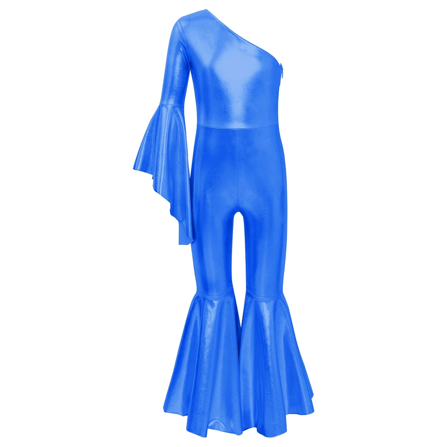 Kids Girls Hippie Halloween Costume Tassels Unitard Bell-bottom Long Pants Bodysuit Jumpsuit Disco Dance 60s 70s Rave Party Wear