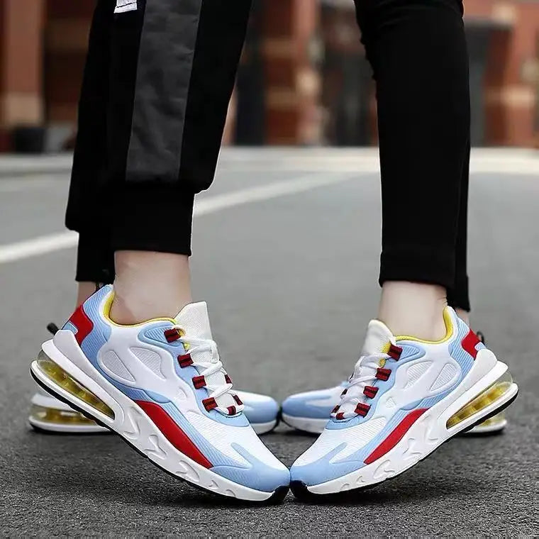 Unisex Large Size Sports Shoes Breathable Comfortable Spring Autumn Fashionable Casual Mesh Air Cushioning Low Top Sneakers