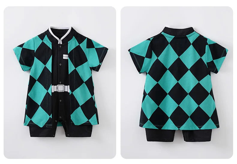 Baby Boy Clothes Toddler Vegeta Akatsuki Anime Romper Newborn Costume Summer Breathable Climbing Clothes Infant Cosplay Jumpsuit
