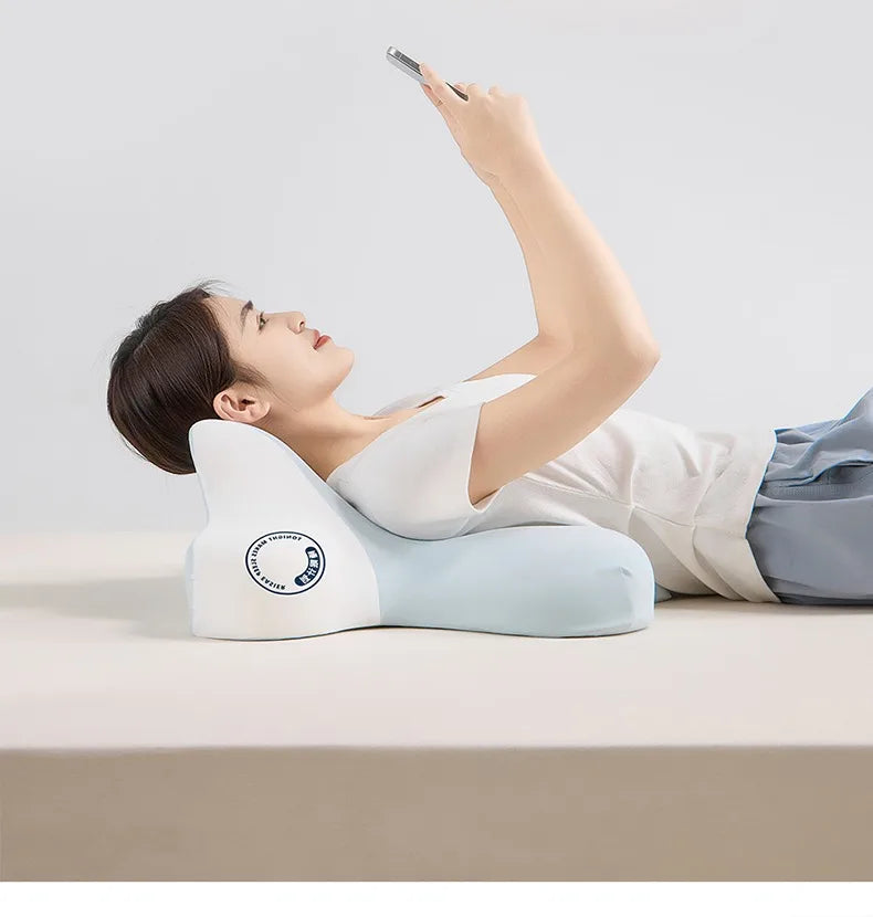 Sleeping Pillow Multifunctional Pillow Core Protecting Cervical Vertebra Pillow Helping Sleep Reading and Playing Mobile