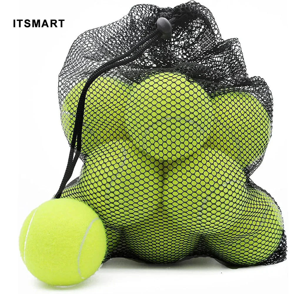 6/12 Pack Tennis Balls for Beginner High Elasticity Practice Tennis Balls with Mesh Bag for Pet Dog Training, Catching