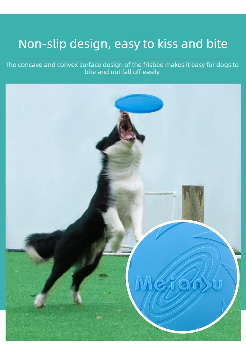 Dog Flying Saucer Interactive Funny Pet Cat Toy Dog Game Flying Discs Resistant Chew Puppy Training  Pet Dog Supplies