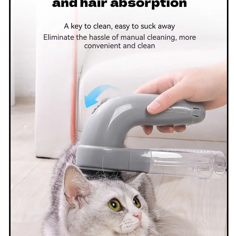 Portable Cat and Dog Hair Vacuum Electric Massage Clean Dual Purpose Cleaner Device  Cleaning Vacuum Cleaner Cat Grooming Tools