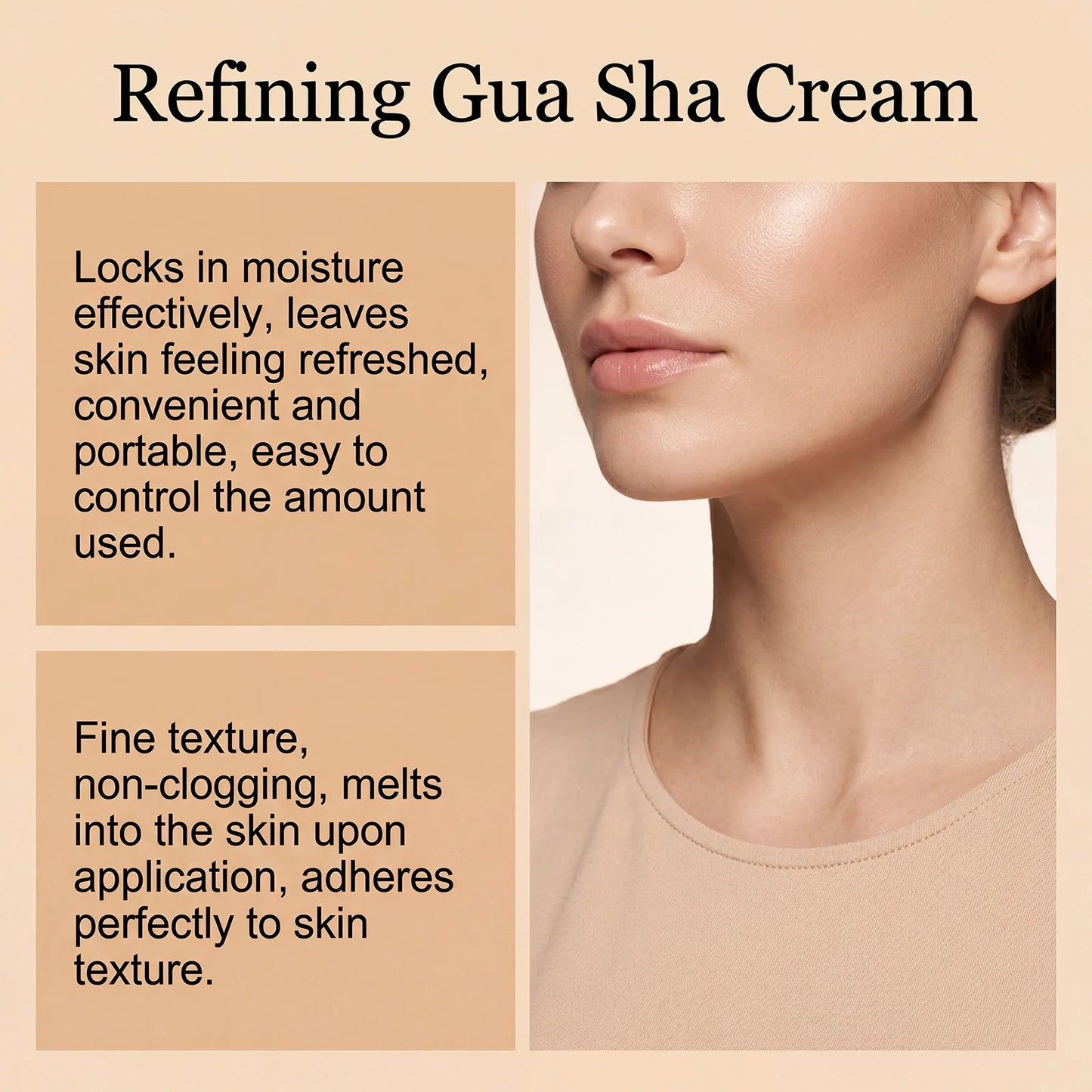 Instant Lifting Face Cream Sculpting Contour Gua Sha Cream Retinol Collagen Lift Sagging Skin Face Cheek Neck Scraping Therapy