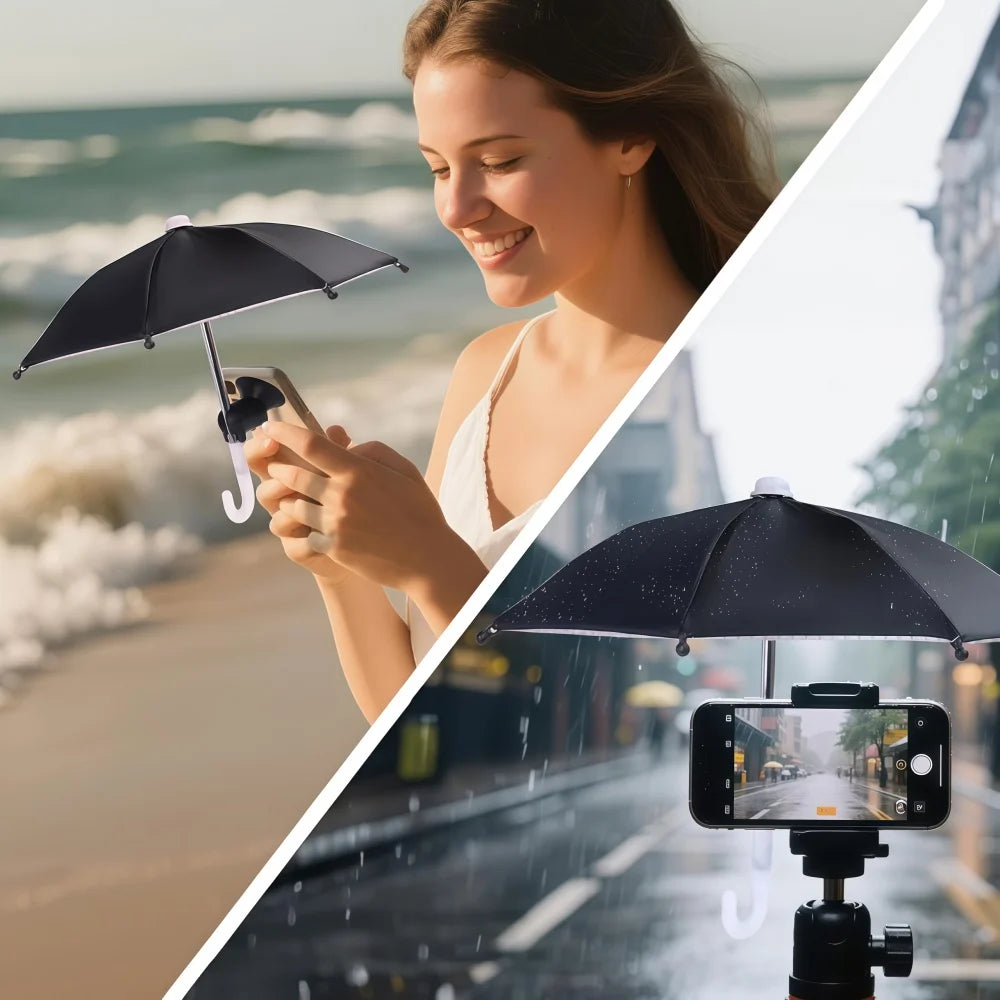 1Set Phone Umbrella Suction Cup Stand for Sun Shad, Outdoor Anti-Glare Cell Cute Sunshade Holder, Car Navigation Shade Visor