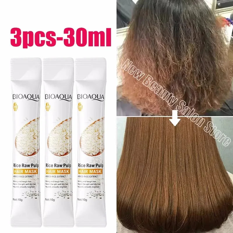 Keratin Hair Mask Magical 5 Second Repair Damage Frizzy Soft Smooth Shiny Hair Deep Moisturize Hair Treat Repair Hair Care Mask