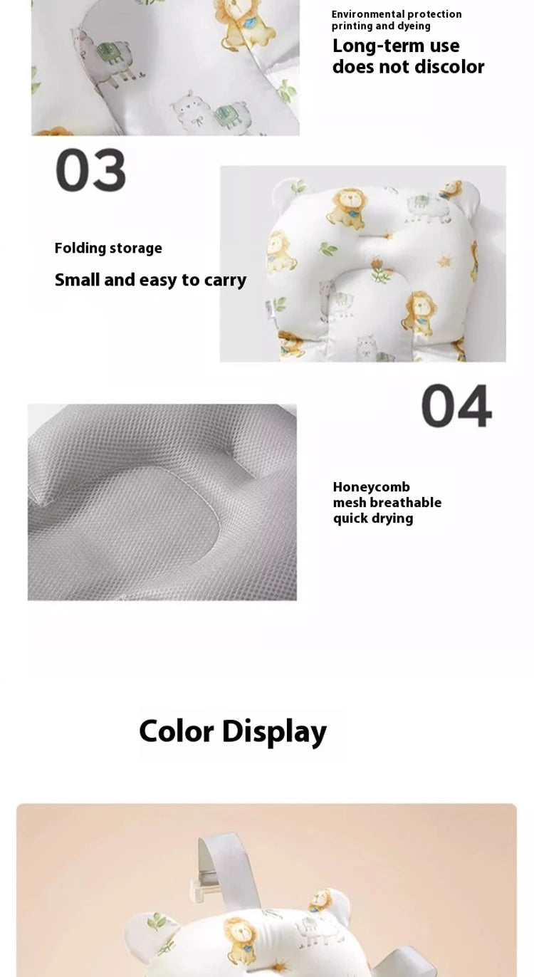 Portable Baby Bathtub Pad Ajustable Bath Tub Shower Cushion Newborn Support Seat Mat Foldable Baby Bath Seat Floating Water Pad