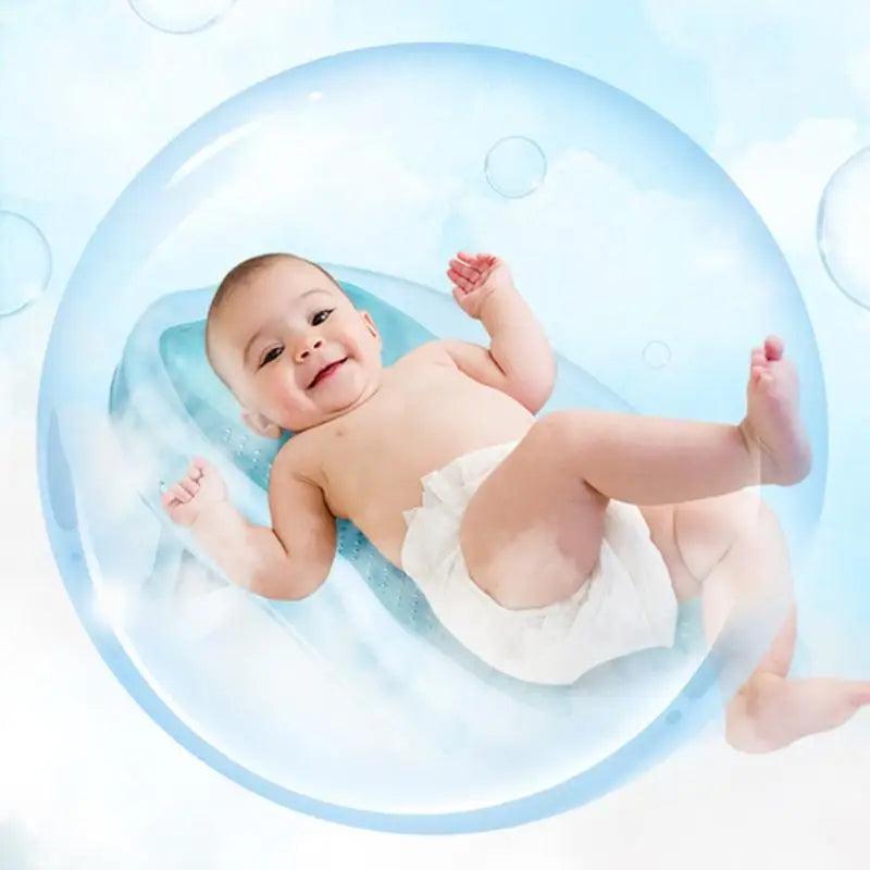 1Pcs Universal Newborn Net Pocket Anti Slip Artifact Baby Shower Net Bath Bed Anti Slip Pad Foldable Bathtub Holder