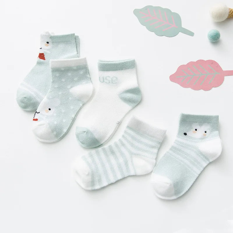 15Pairs/lot Infant Baby Socks Baby Socks for Girls Cotton Mesh Cute Newborn Boy Toddler Socks Baby Clothes Accessories