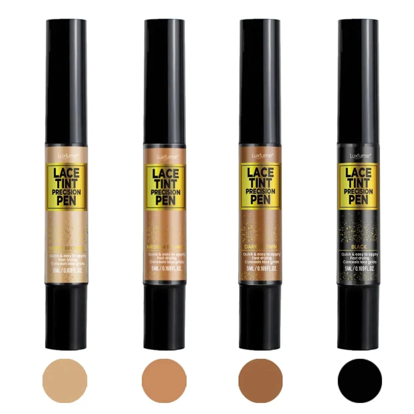 Lace Tint Pen for Wigs Long-Lasting Easy Apply Natural-Looking High Viscosity Hair Tint for All Hair Types