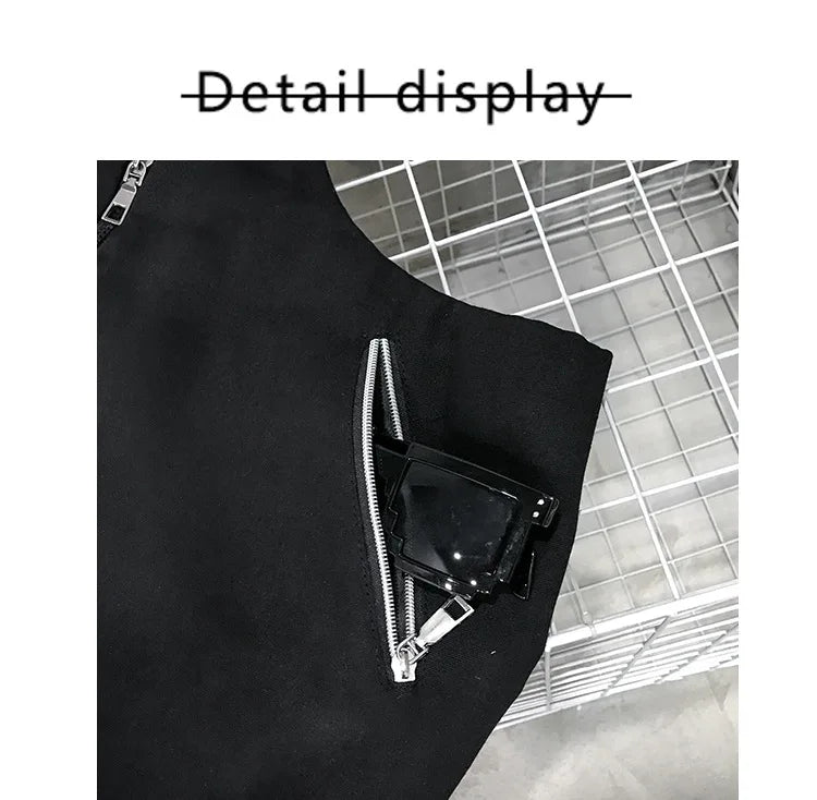 Multifunctional Cargo Vest Chest Bag Men Women Street Hip Hop Backpack Multi-purpose Wearable Crossbody Bags