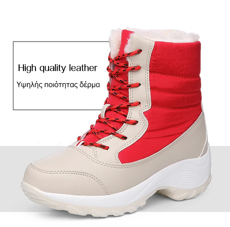 Snow Women's Boots Lightweight Woman Shoes Platform Shoes Women Plush Mid High Boots New Botas Mujer Winter Ladies Boots