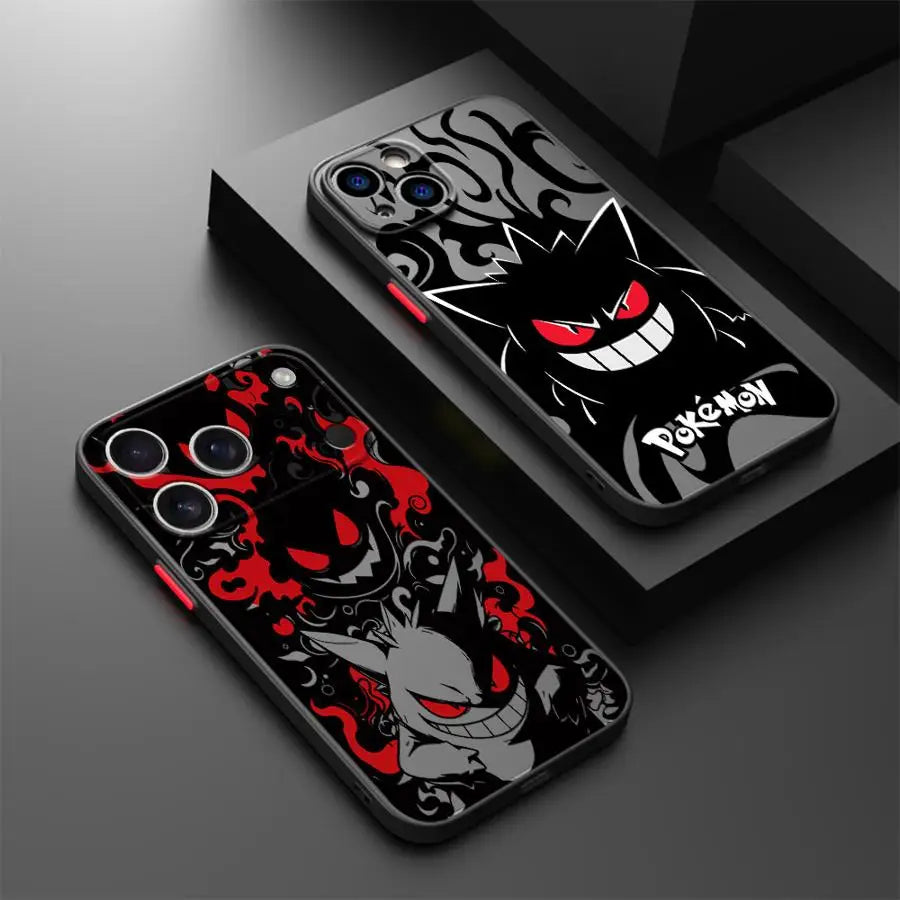 Case for iPhone 17 Pro Max 15 17e 7 8 SE XS XR Air 16 Plus 14 12 13 Mini 11 Funda Back Phone Cover Pokemon Gengar Cool