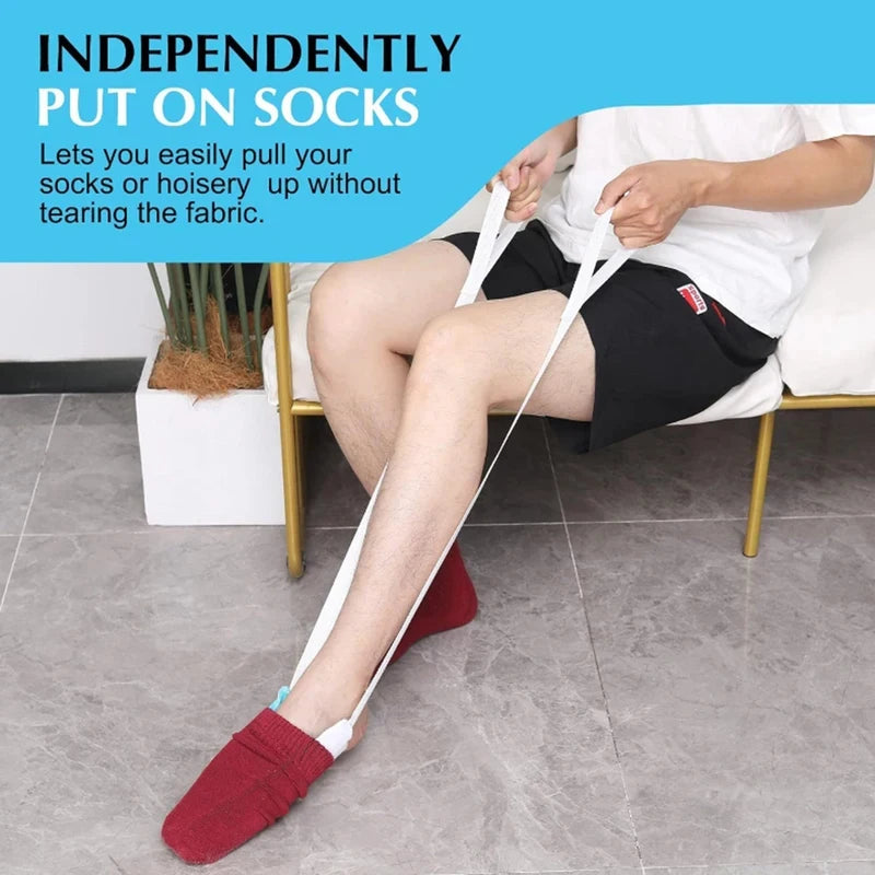 No Bending Sock Aid Tool for Elderly Disabled Pregnant – Easy Sock Helper Assistant Device, Practical Daily Living Aids