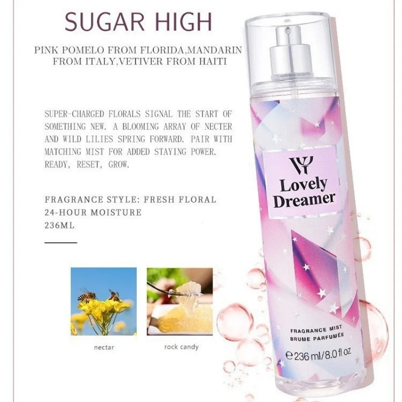 Women Secret Flower Season Perfume 236ml Body Mist Victoria Charm Lasting Body Spray Fresh Fruity Deodorant Purifying Air Spray