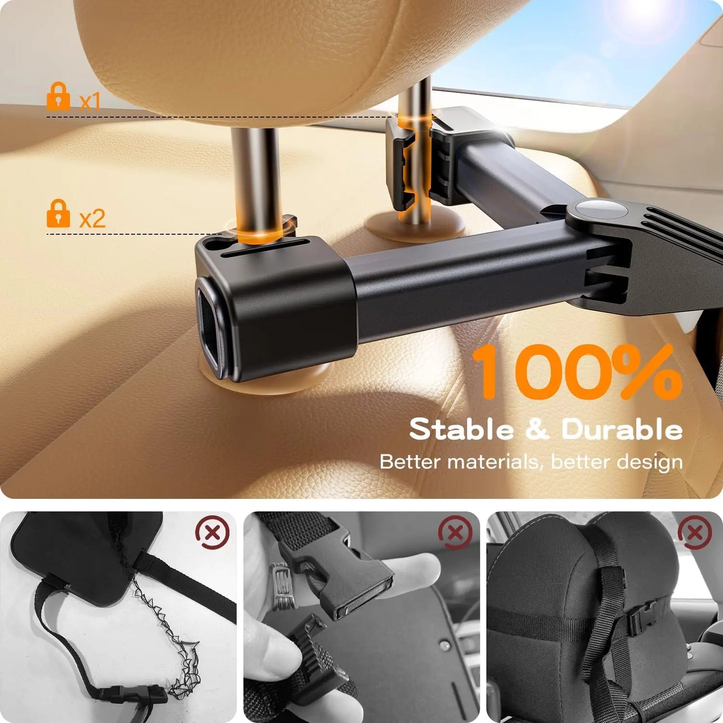 Baby car seat rearview mirror, designed with a baby hook style. Non-shaking rearview mirror for baby car seats