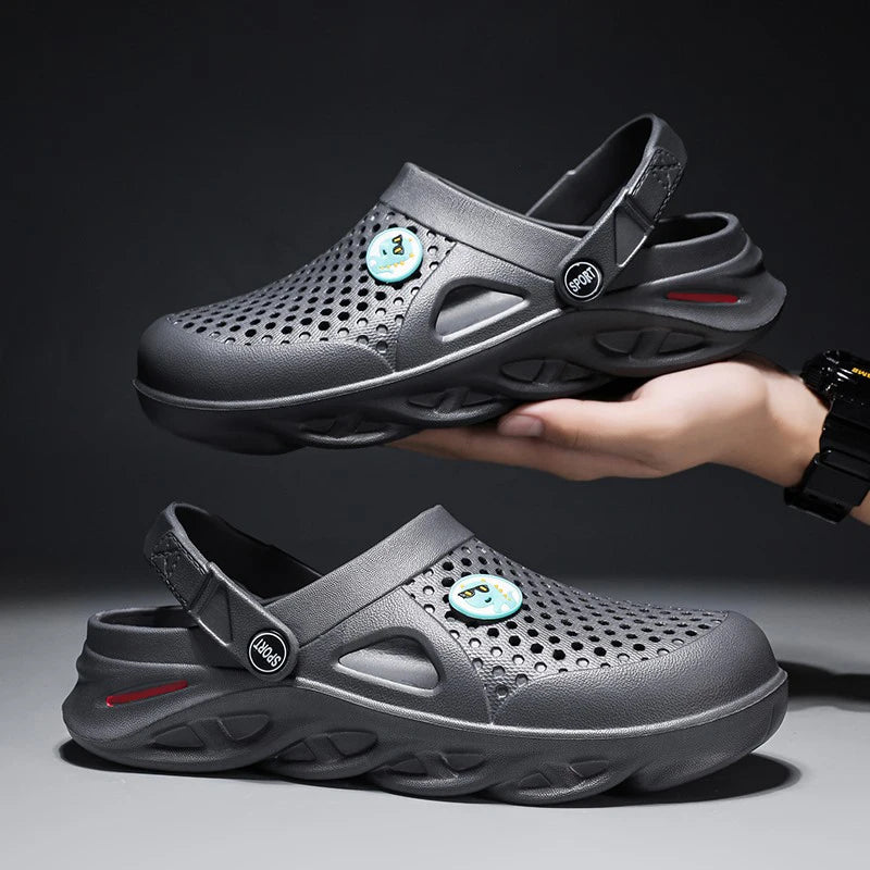 Men's Summer Sandals Clogs Men Women Breathable EVA Thick and Soft Sole Slippers Beach Water Shoes Couple's Clogs Big Size 47