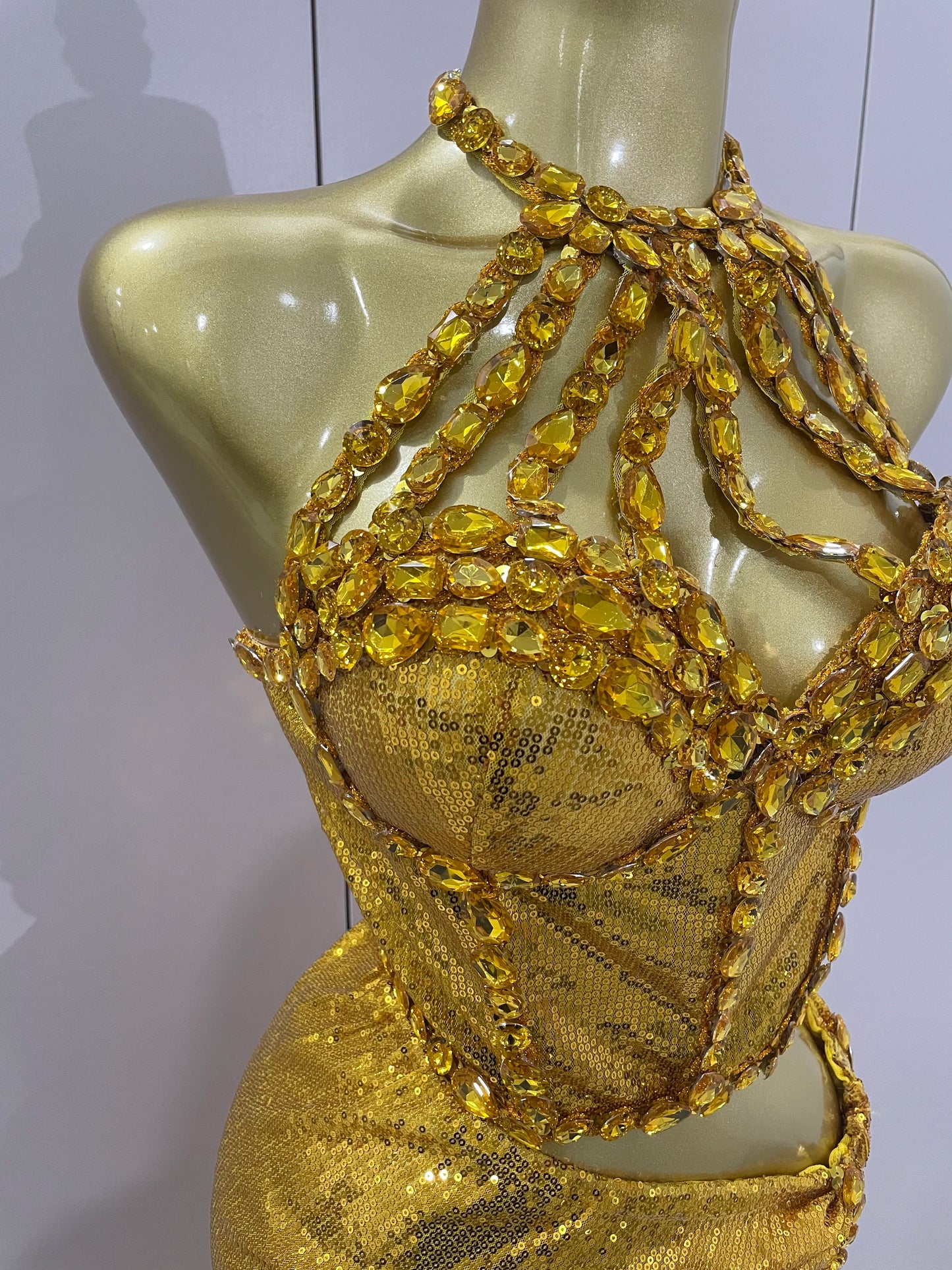 Sexy Luxury Shiny Diamond Sequins Cocktail Dress 2Pcs Set 2025New Women Evening Celebrate Birthday Party Nightclub Stage costume