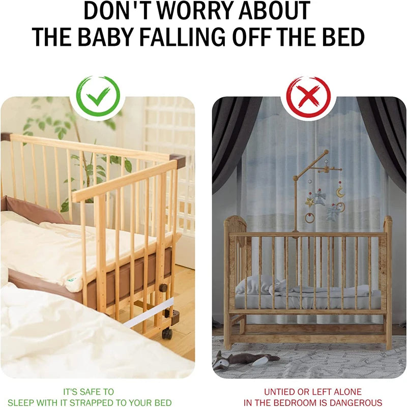 1PC Bed Connector Mattress Strap Belt Sheet Baby Fixing Fasteners Holder Crib Bridge Ropes Straps Twin Connecting Twins Fixation