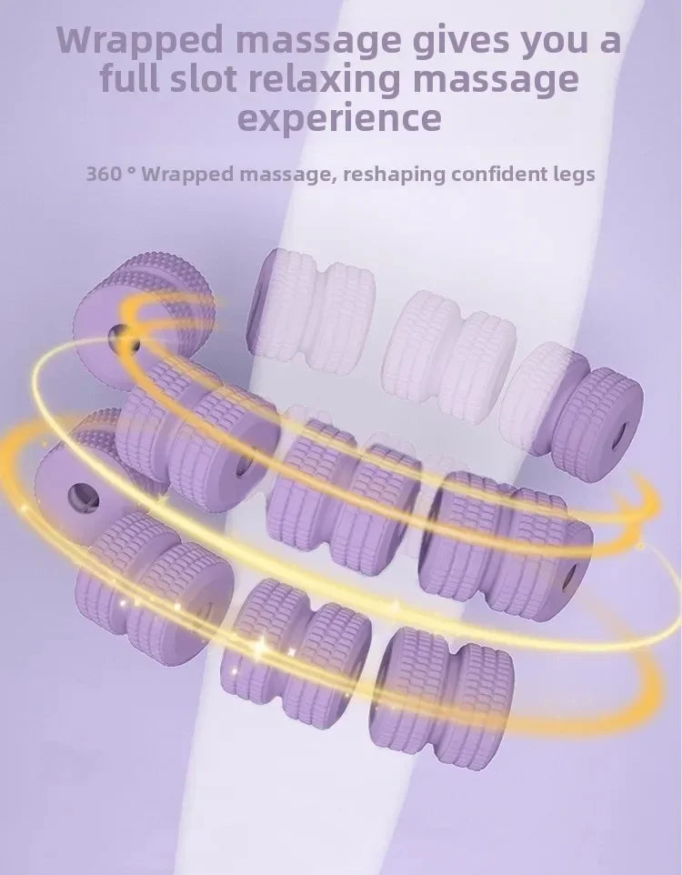 Newest  Wheel Annular Leg Clamp Massager Relax  Massager Anti-cellulite Massager Body Slimming Roller Massage for Body