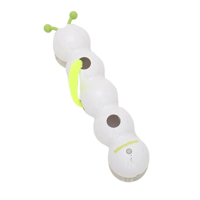 Interactive Cat Toy Motion Activated Wack A Worm Post Automatic Emerging Tail From Hole Teasing Kitten Play Cats Catnip Fun