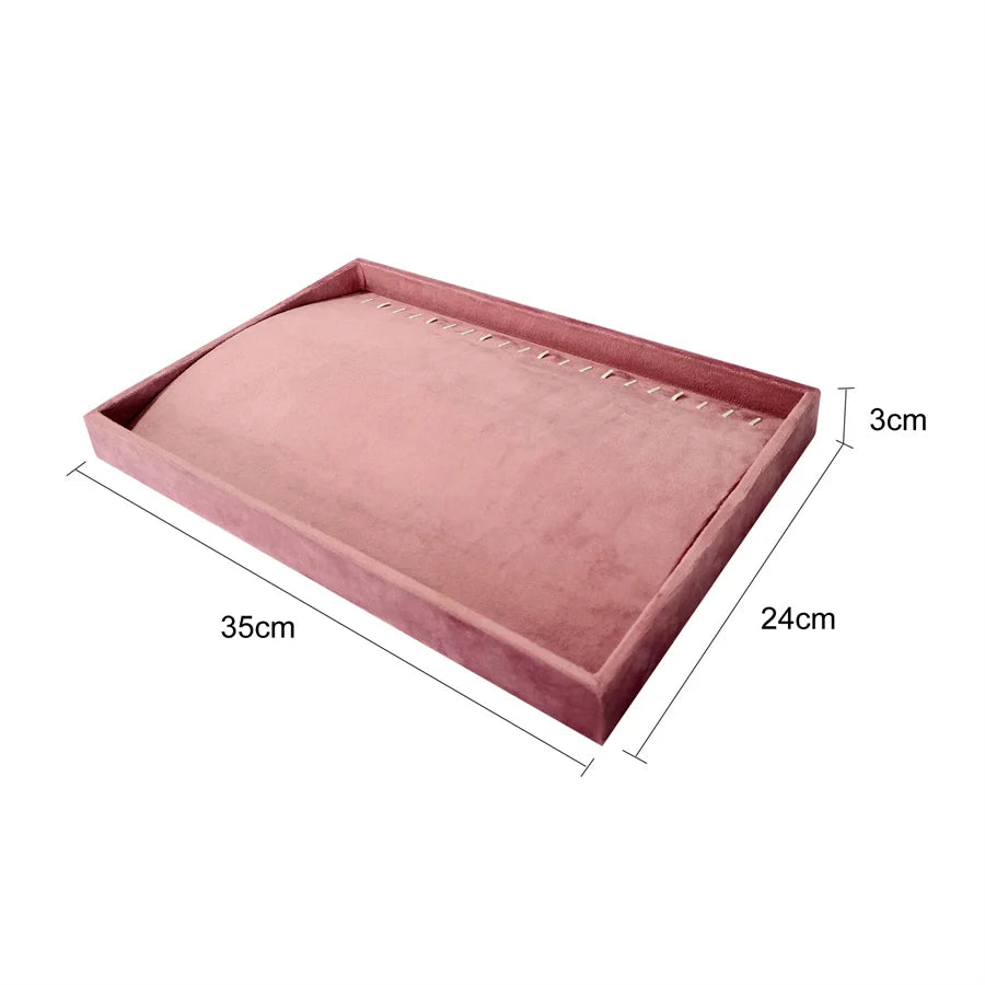 Large capacity jewelry display tray 35*24cm ring earring necklace storage holder Personal jewelry collection decoration tray