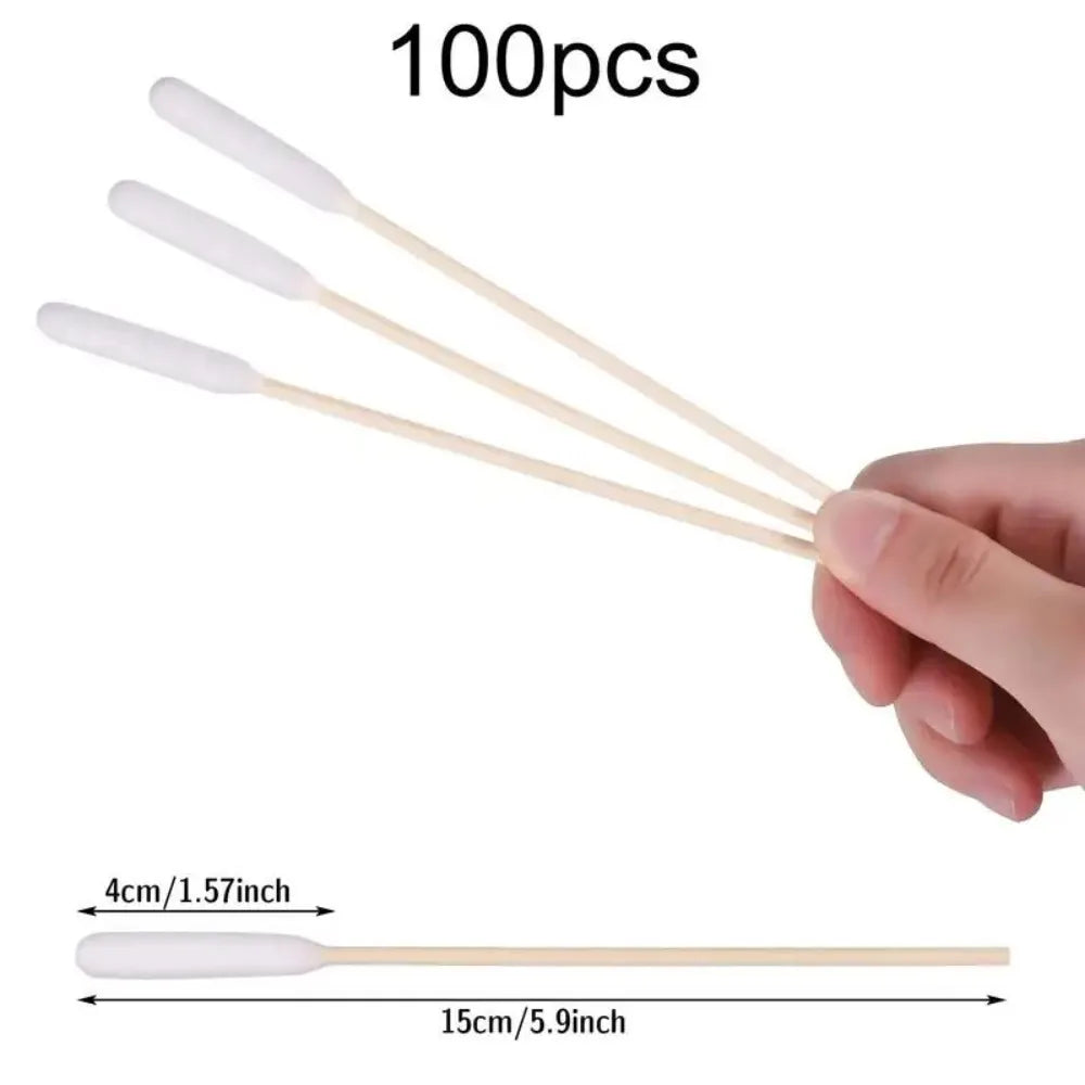 100/300/500Pcs PetEar CottonBuds Animal Cotton Swab Sticks Cotton Buds For Cat Dog Ear Wax Removaltattooclean,Tattooaccessories