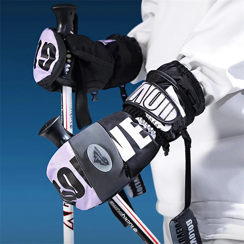 3M Thinsulate Ski Gloves Women Men Windproof Breathable Waterproof Thermal Winter Warm Snow Skate Mittens Snowboard Accessories