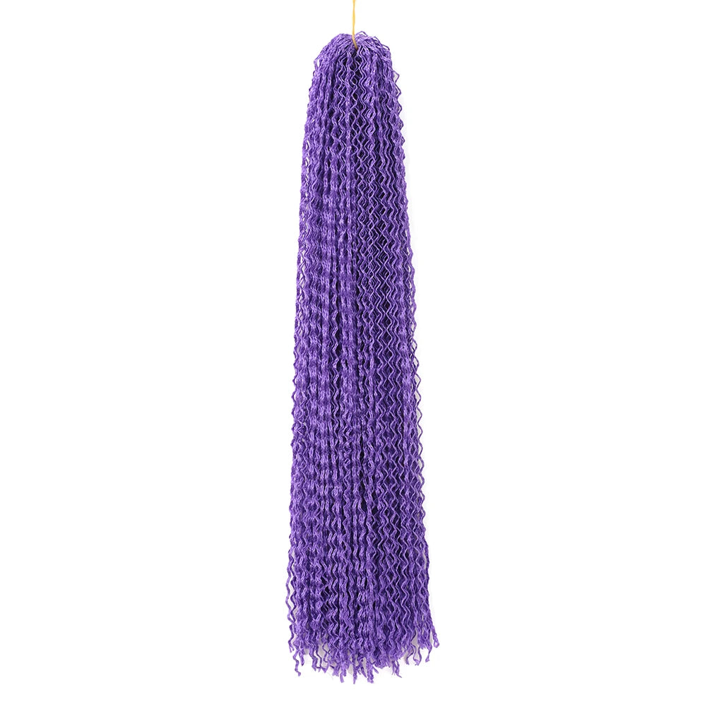 3X Pre-Looped Curly Synthetic Zizi Braids Thin Small Box Braid Crochet Twisted Hair Synthetic Kanekalon Braiding Hair Exten