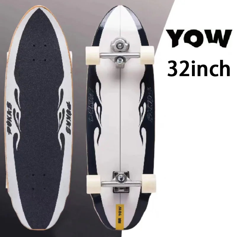 land surf YOW skateboard longboards whole kits good quality spring system branded with trucks wheels bearings and tool