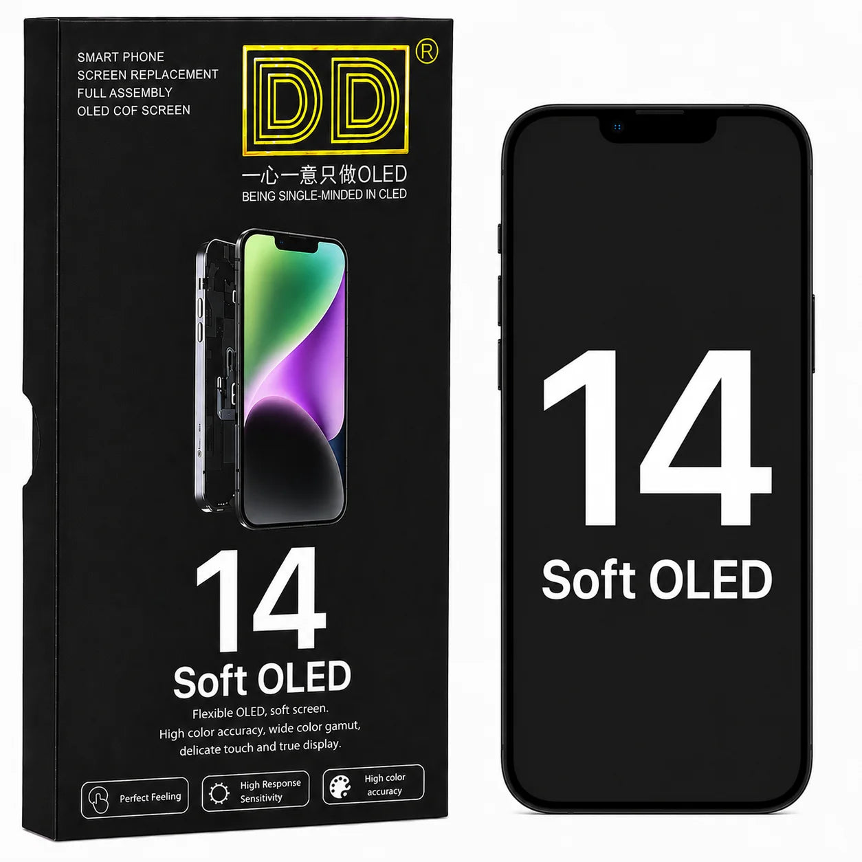 Original JK Brand SOFT OLED Screen  Replacement  LCD Displayfor iPhone 16 Pro Max