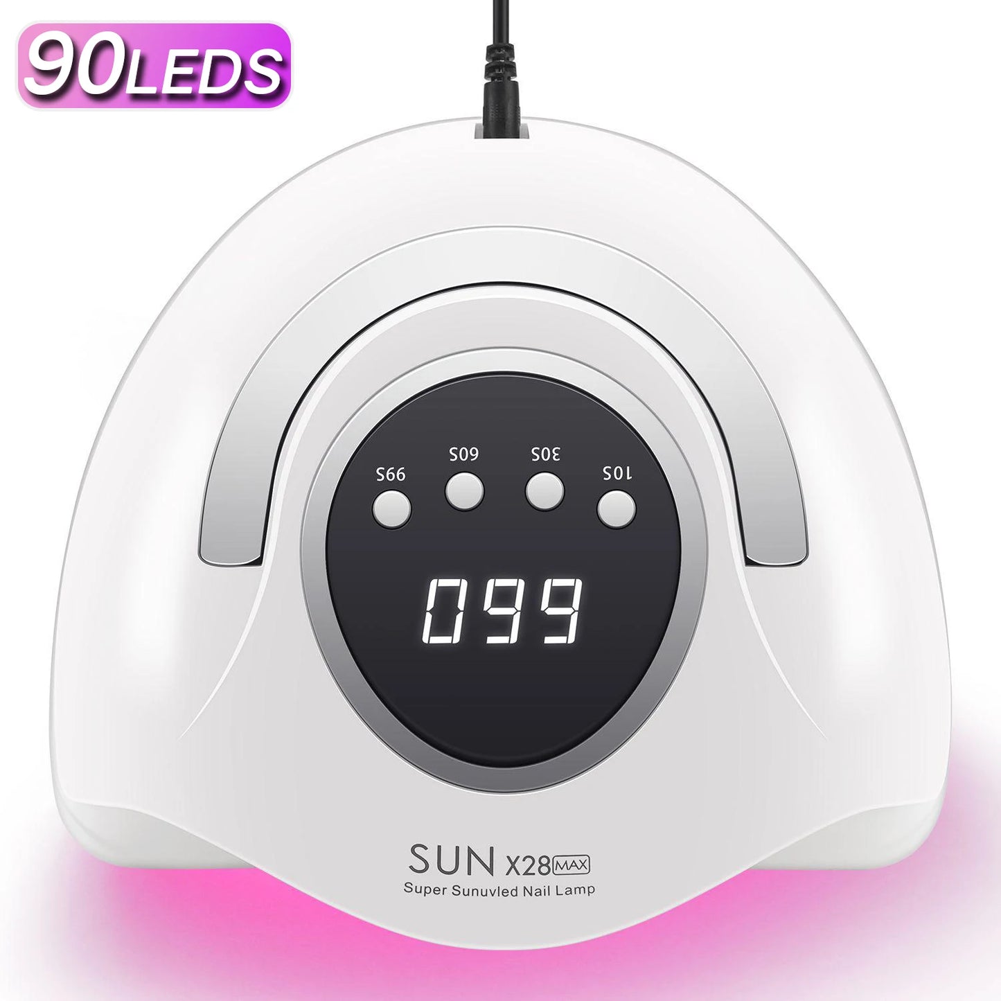 DianaBeauty 380W Professional UV LED Nail Lamp With LCD Display 90LEDS Nail Dryer for Drying All Gels Nail Polish Nail Art Tools