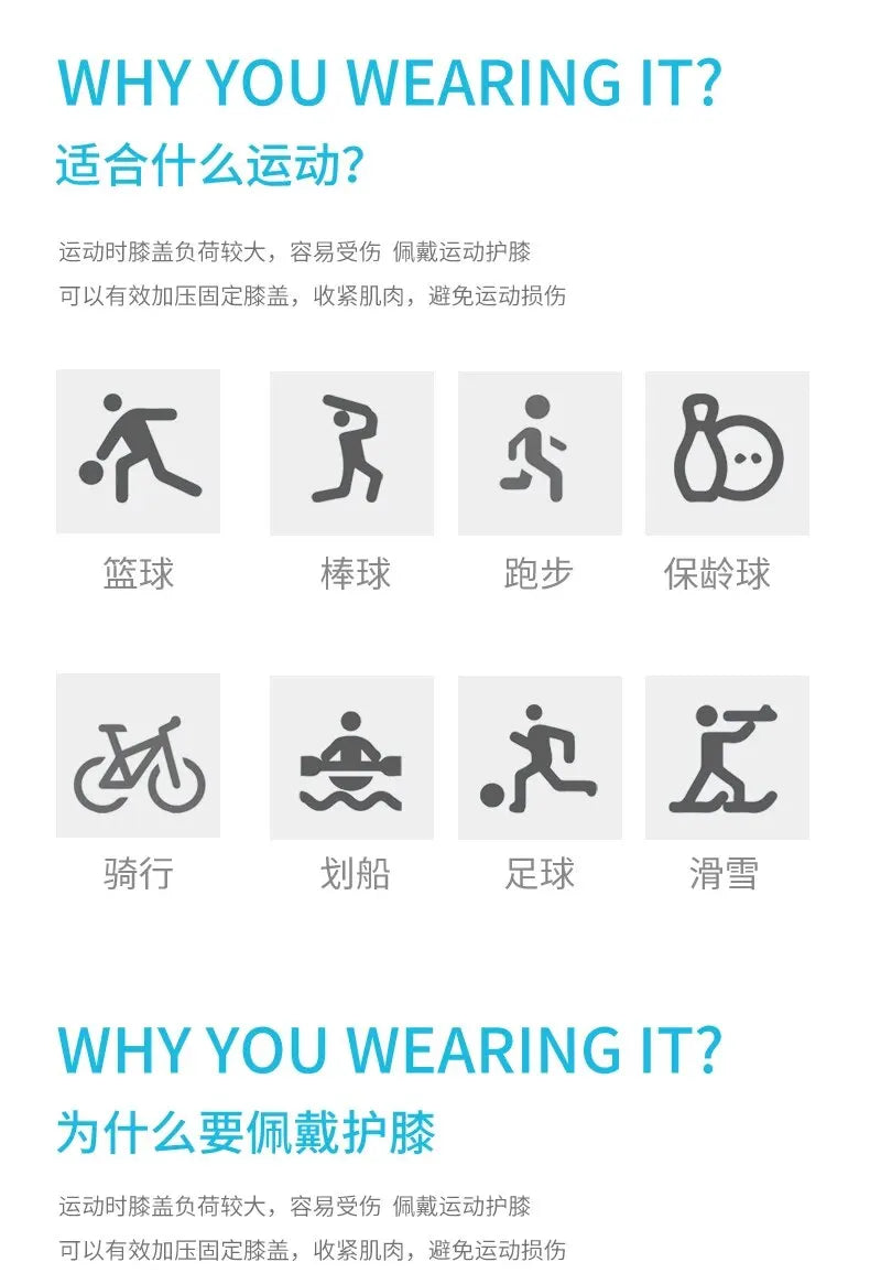 Durable Professional Knee Brace for Basketball Workout Antislip Strip Side Stabilizers Sport Knee Support with TPE Pad