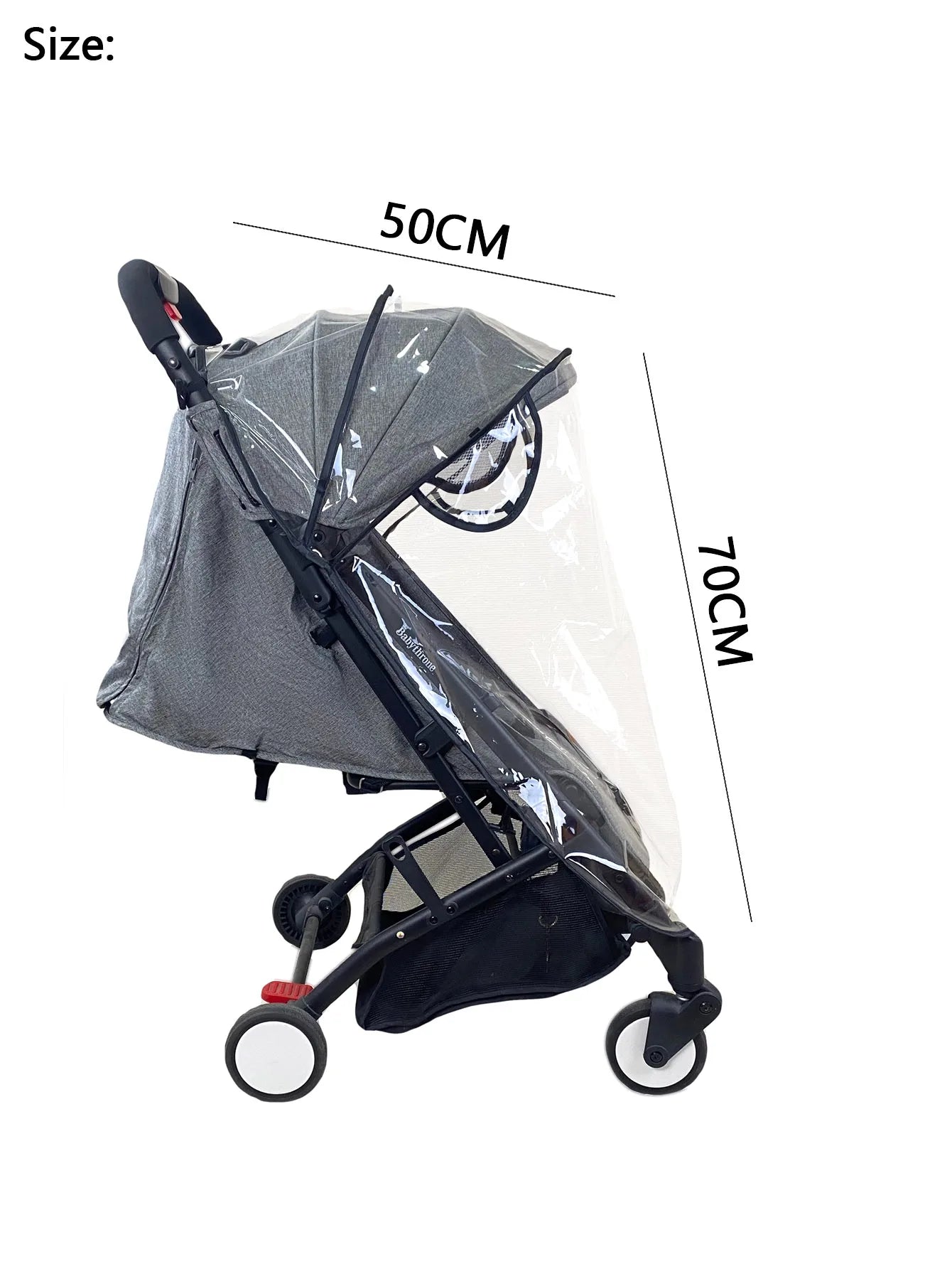 Universal Baby Stroller Rain Cover Waterproof EVA Cover Compatible with Babyzen Yoyo2 Yoya Stroller Accessories