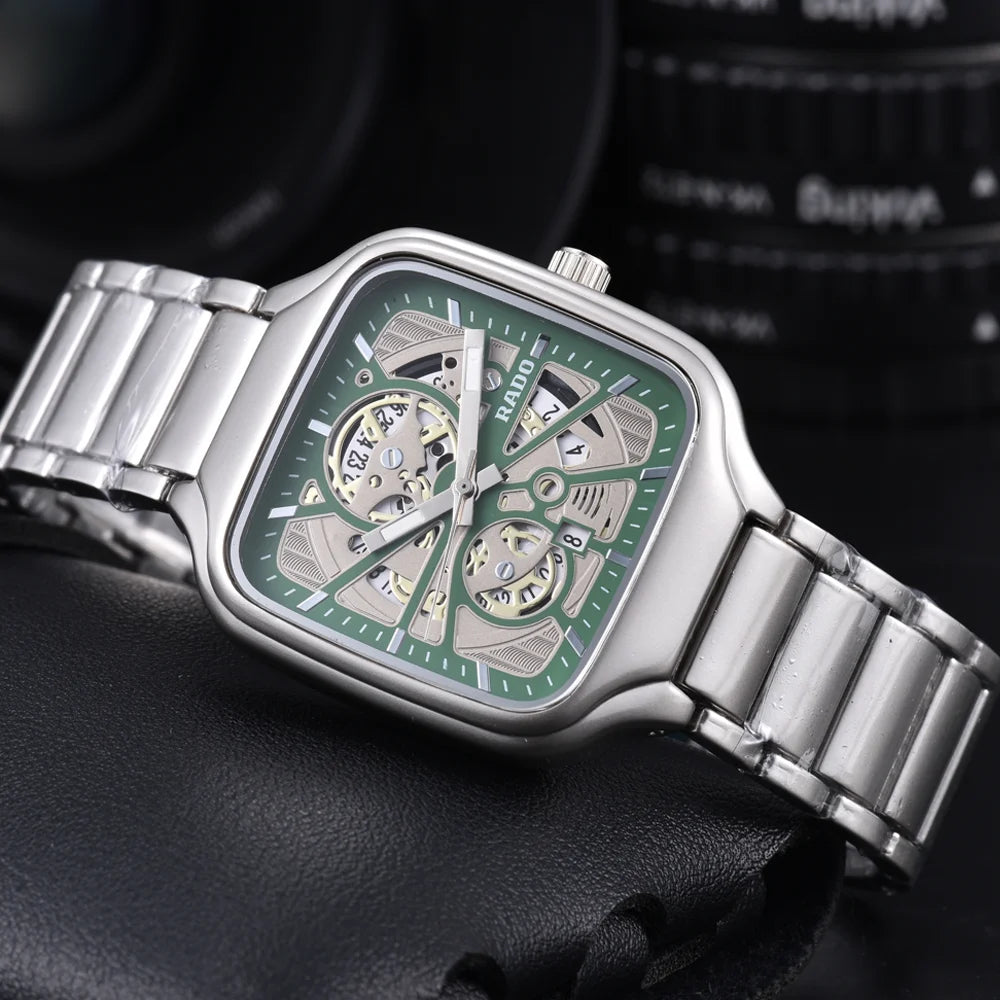 Elegant Unique Rado Original Brand Watches For Mens Classic Multifunction Quartz Watch Luxury Business AAA Male Clocks