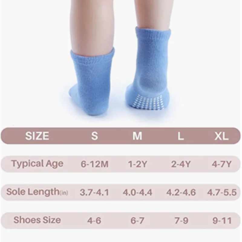 12 Pairs/Lot Cotton Baby 's Floor Socks Boys Girls Non-slip Boat Low Cut Sock with Rubber Grips 1-5Years