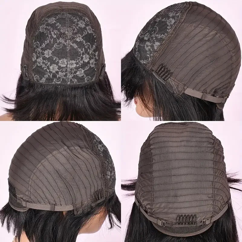 Kinky Straight V Part Wig Human Hair For Women with Drawstring 250% Density Upgrade Glueless U Part Wig No Leave Out No Sew In