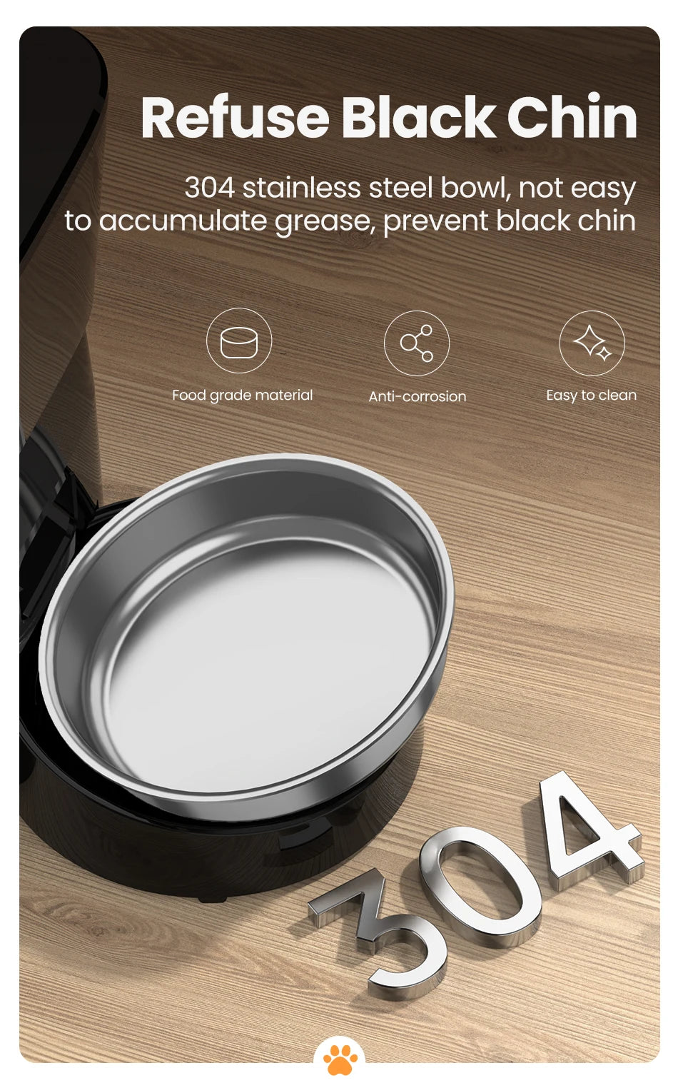 ROJECO Smart Dog Feeder Automatic Dog Food Kibble Dispenser Button Version for Pet Cats Auto Food Container Dog Feeding Supplies