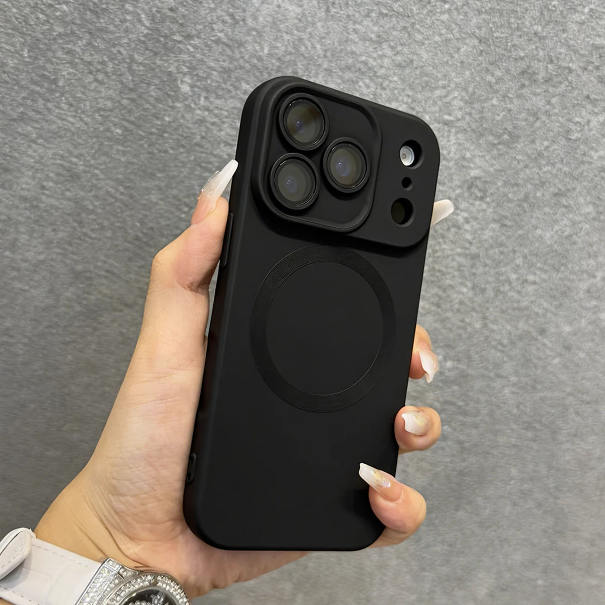 Luxury Electroplated Matte Metallic Color Magnetic Phone Case For iPhone 17 16 15 14 13 12 11 Pro Max Shockproof Soft Back Cover