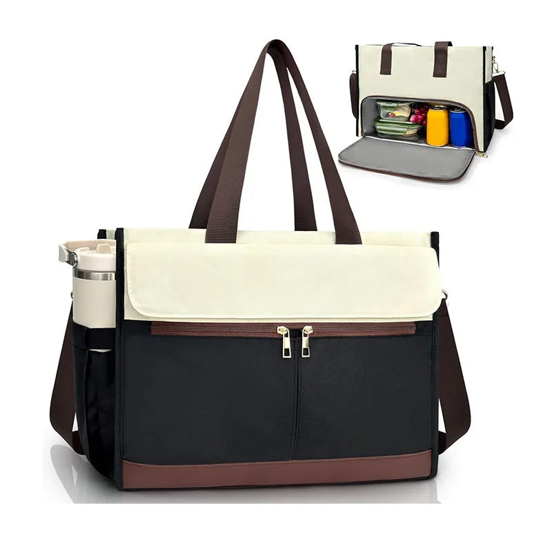 Women's Lunch Bag, Leak Proof Insulated Lunch Box, Shoulder Strap, Waterproof Women's Handbag, Fashion and Versatile Casual Bags