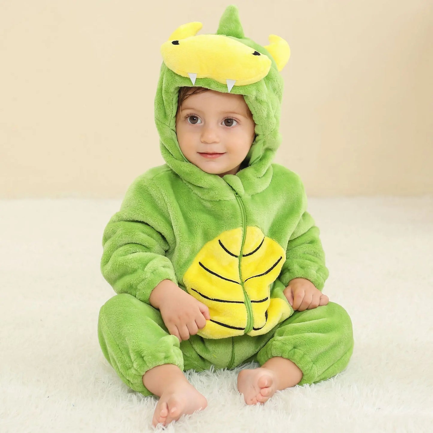 Newborn Baby Deer Animal Cartoon Romper Clothes Girls Pajamas Long Sleeve Hooded Onesies Infant Boys Costumes For Christmas