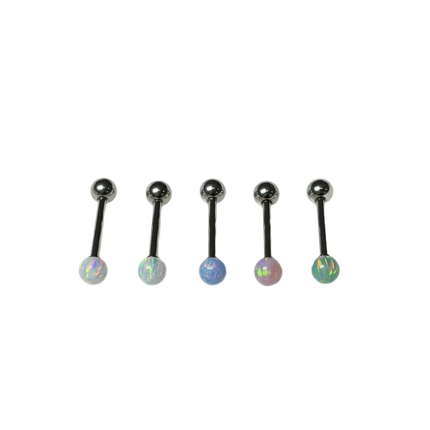 Fashionable 316L Stainless Steel External Thread 1.6mm Tongue Piercing Spicy Girl Piercing Jewelry High-quality and Simple