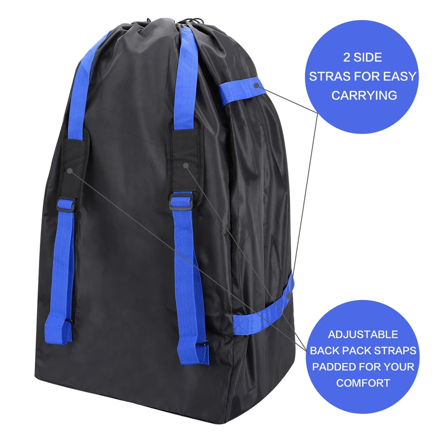 Car Seat Bag Backpack Universal Infant Carseat Storage Bag for Airplane Gate Check Large Durable Carseat Travel Bag with Straps
