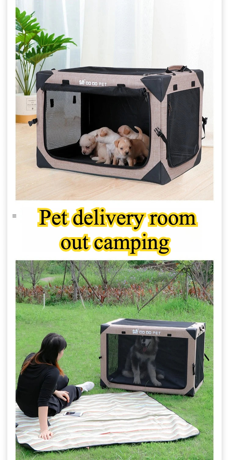 Dog Crate Travel Foldable Pet Crate for Puppy/Small Dog 18 Lbs Soft Cat Carrier Fit for Indoor & Outdoor/Car Back Seat/Trunk