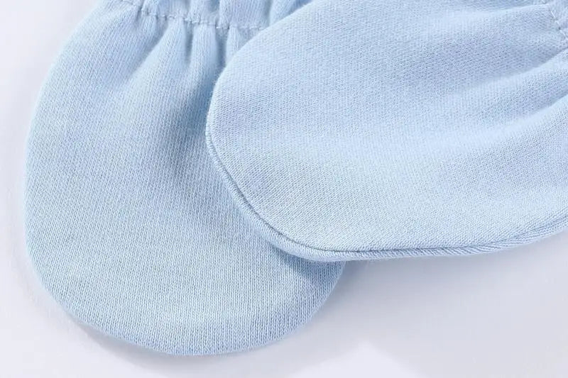 Kiddiezoom 7 Colors Solid Unisex Baby Boy Girl Romper+Burp Cloth+Bib+Hats+Gloves Baby Clothing Sets