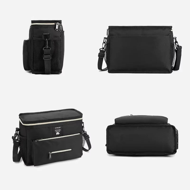 Stroller Organizer Bags Mummy Large Capacity Travel Hanging Bag Bottle Holder Pram Diaper Bags Baby Stroller Accessories