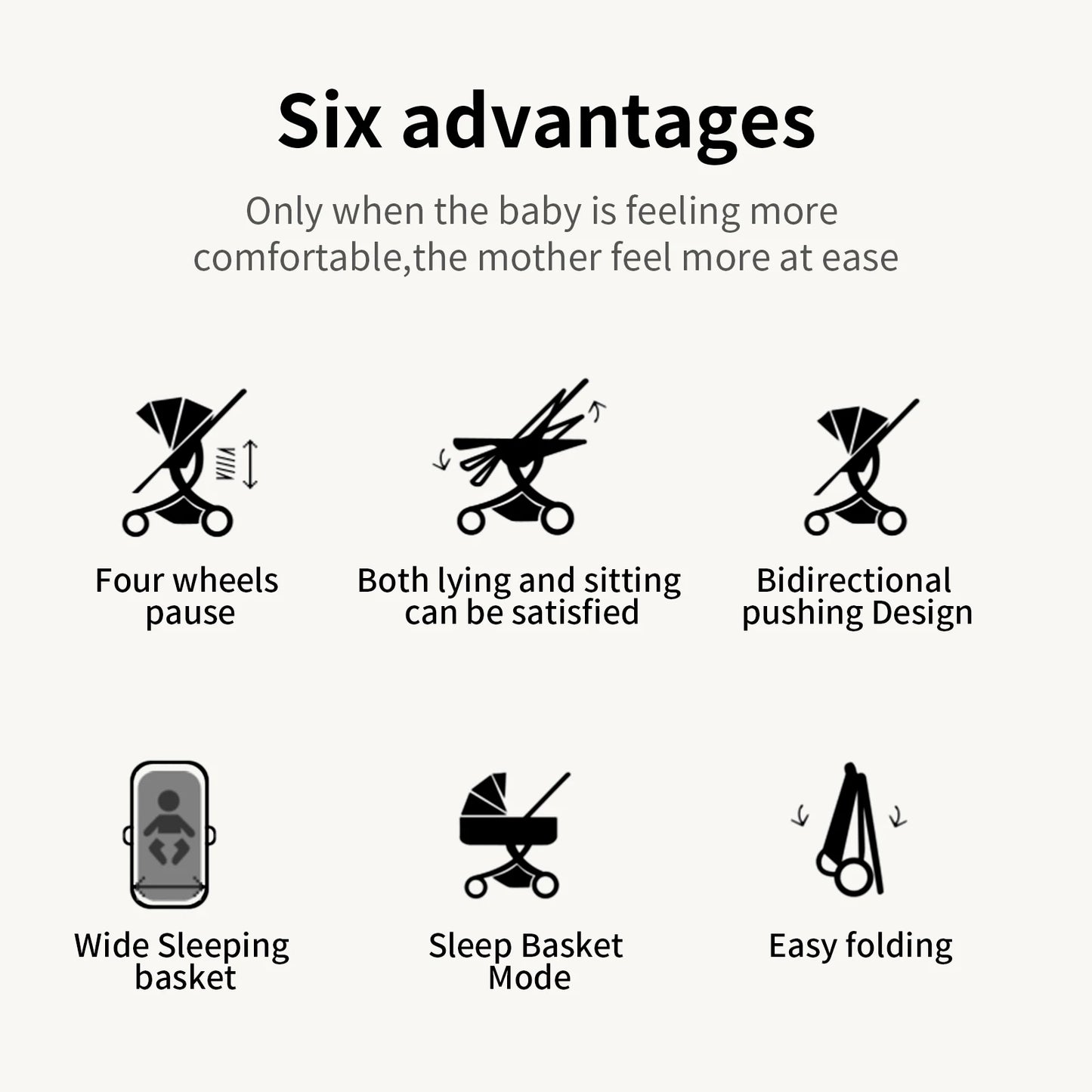 Baby Cars Stroller 3 in 1 Baby Stroller Baby Carriage lightweight baby strollers for baby travel system Baby car seat newborns