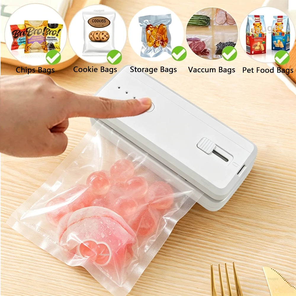 Plastic Bag Sealer Mini Heat Bag Sealing Machine Handheld Portable Plastic Bag Sealing Machine USB Rechargeable Mini Heat Sealer