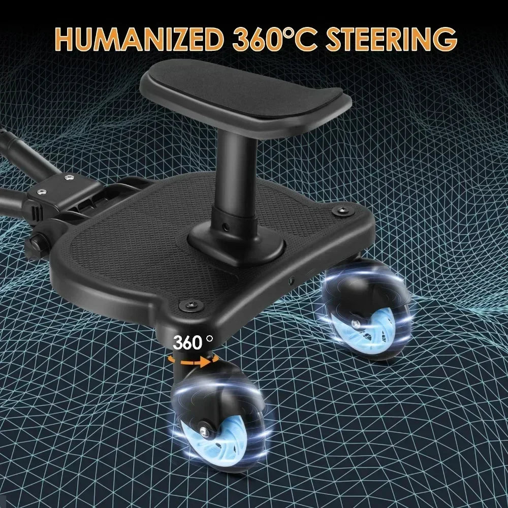 Universal Baby Stroller Accessories Strollers Step Board Adapter with Seat Twins Scooter Baby Accessories Baby Pram Hitchhiker